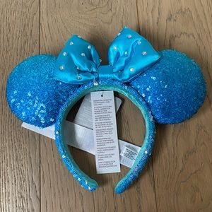 Disney Ears Aqua Teal Sequin NEW WITH TAGS